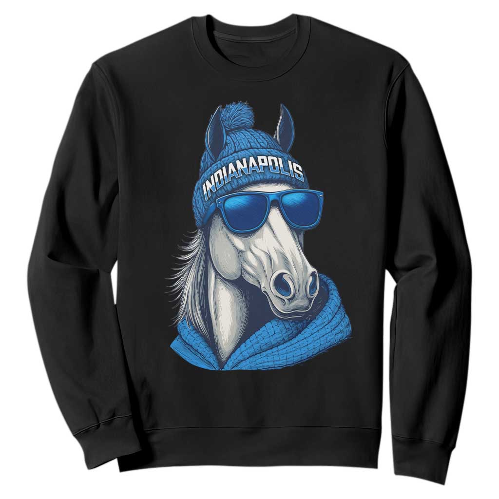 IFC Game Day Sweatshirt Blue Sunglasses Football Game Sport Lover TS11 Black Print Your Wear