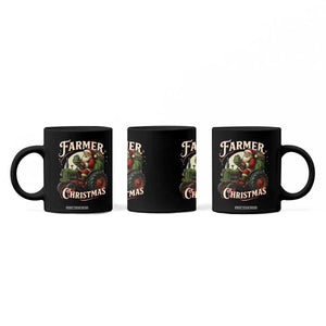 Funny Farmer Christmas Xmas Santa Farm Tractor Coffee Mug TS11 Print Your Wear