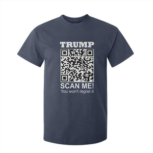 Funny Trump Dance QR Code T Shirt For Kid Scan Me You Won't Regret It TS11 Navy Print Your Wear