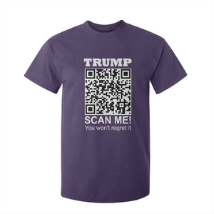 Funny Trump Dance QR Code T Shirt For Kid Scan Me You Won't Regret It TS11 Purple Print Your Wear