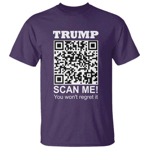 Funny Trump Dance QR Code T Shirt Scan Me You Won't Regret It TS11 Purple Print Your Wear