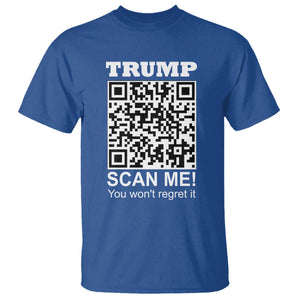 Funny Trump Dance QR Code T Shirt Scan Me You Won't Regret It TS11 Royal Blue Print Your Wear