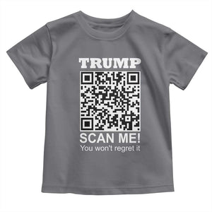 Funny Trump Dance QR Code Toddler T Shirt Scan Me You Won't Regret It TS11 Charcoal Print Your Wear