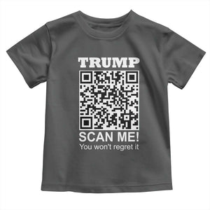 Funny Trump Dance QR Code Toddler T Shirt Scan Me You Won't Regret It TS11 Dark Heather Print Your Wear