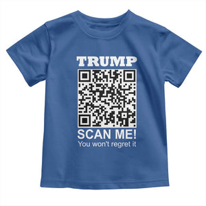 Funny Trump Dance QR Code Toddler T Shirt Scan Me You Won't Regret It TS11 Royal Blue Print Your Wear