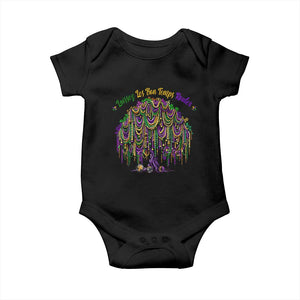 Funny Mardi Gras Bead Tree Carnival New Orleans Coconut Baby Onesie TS11 Black Print Your Wear