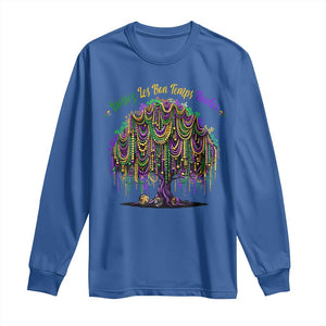 Funny Mardi Gras Bead Tree Carnival New Orleans Coconut Long Sleeve Shirt TS11 Royal Blue Print Your Wear