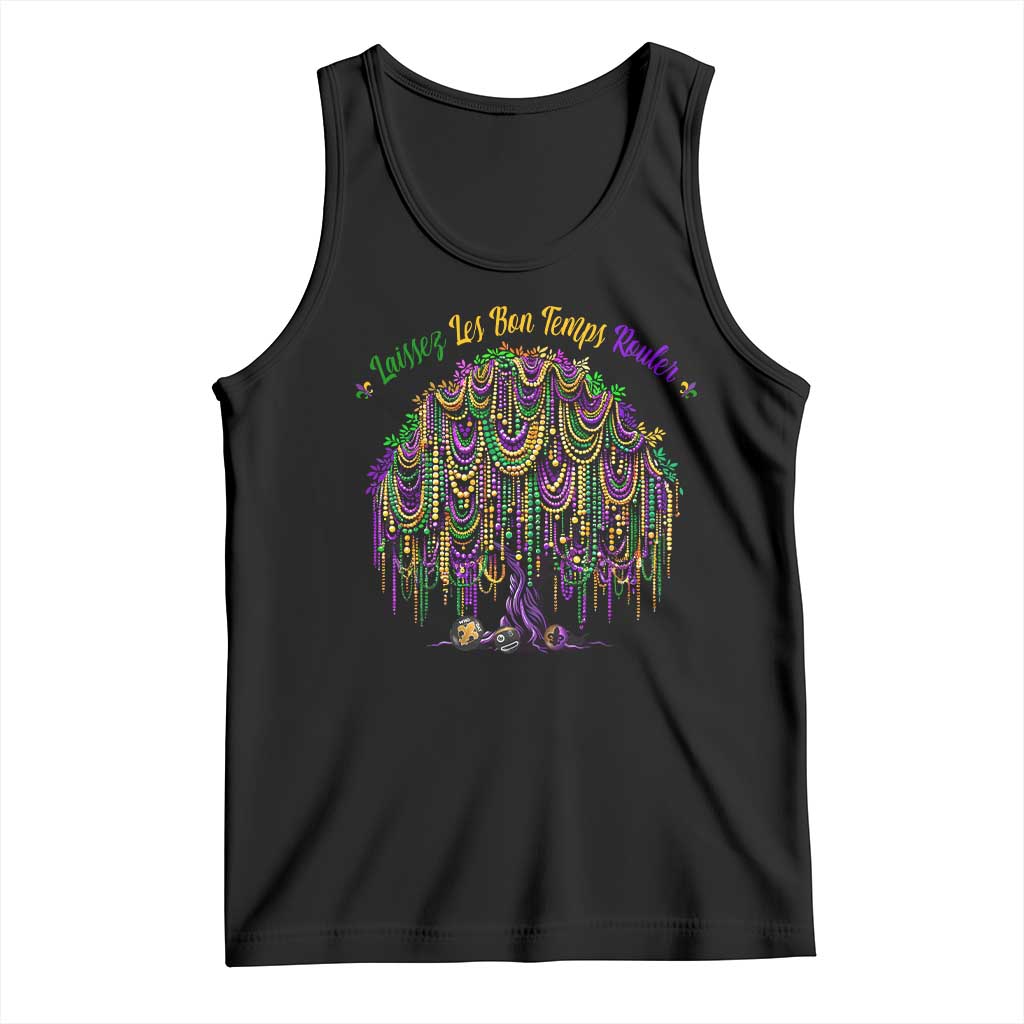 Funny Mardi Gras Bead Tree Carnival New Orleans Coconut Tank Top TS11 Black Print Your Wear