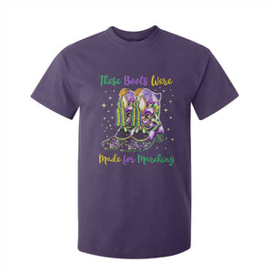 Funny Mardi Gras T Shirt For Kid These Boots Were Made For Marching TS11 Purple Print Your Wear