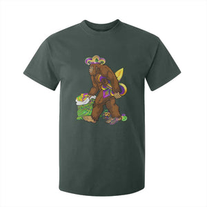 Funny Bigfoot Carnival Mardi Gras Party T Shirt For Kid TS11 Dark Forest Green Print Your Wear