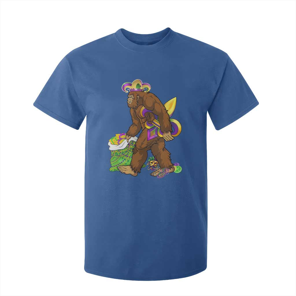 Funny Bigfoot Carnival Mardi Gras Party T Shirt For Kid TS11 Royal Blue Print Your Wear