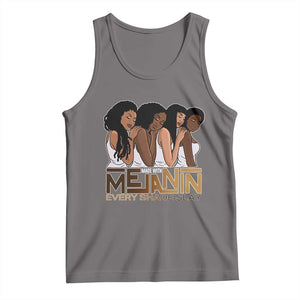 Made With Melanin Every Shade Slays Tank Top Proud African American TS11 Deep Heather Print Your Wear