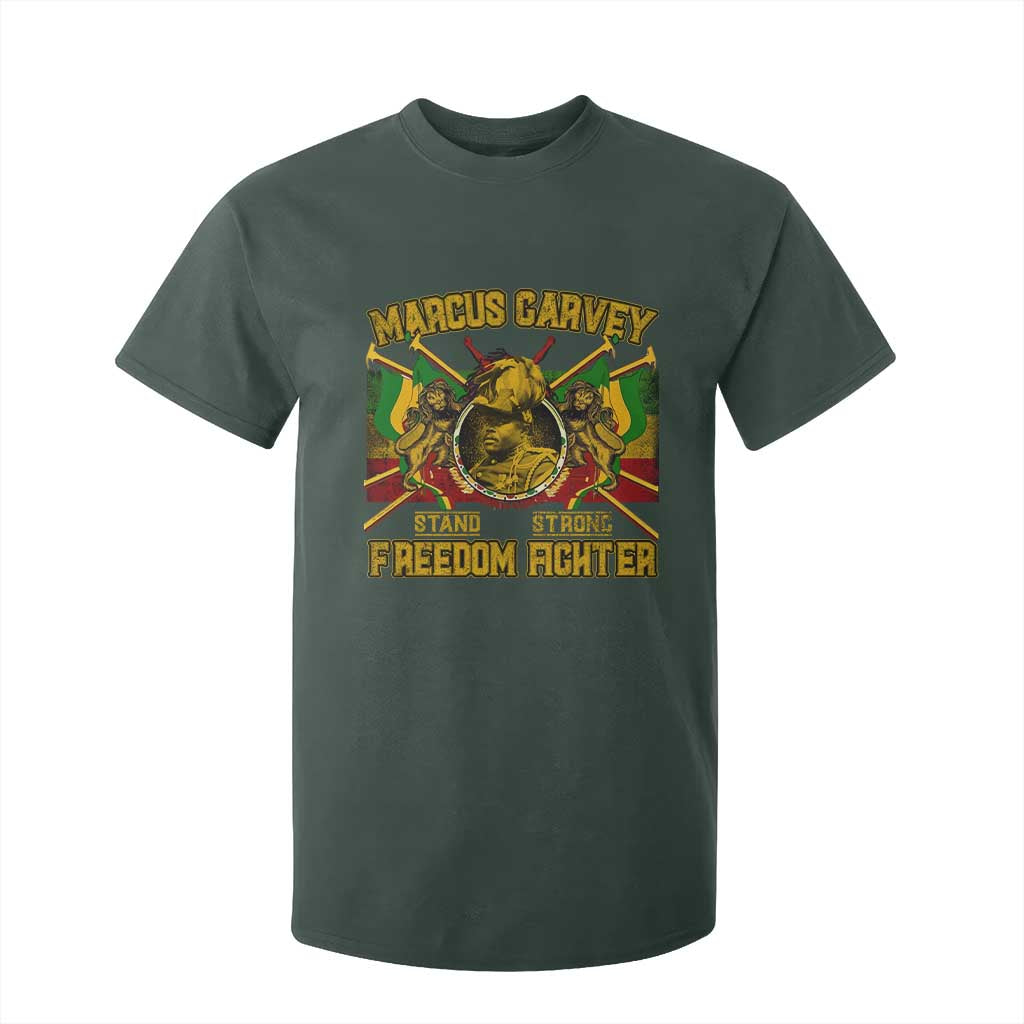 Marcus Garvey T Shirt For Kid Stand Strong Freedom Fighter Black History Month TS11 Dark Forest Green Print Your Wear