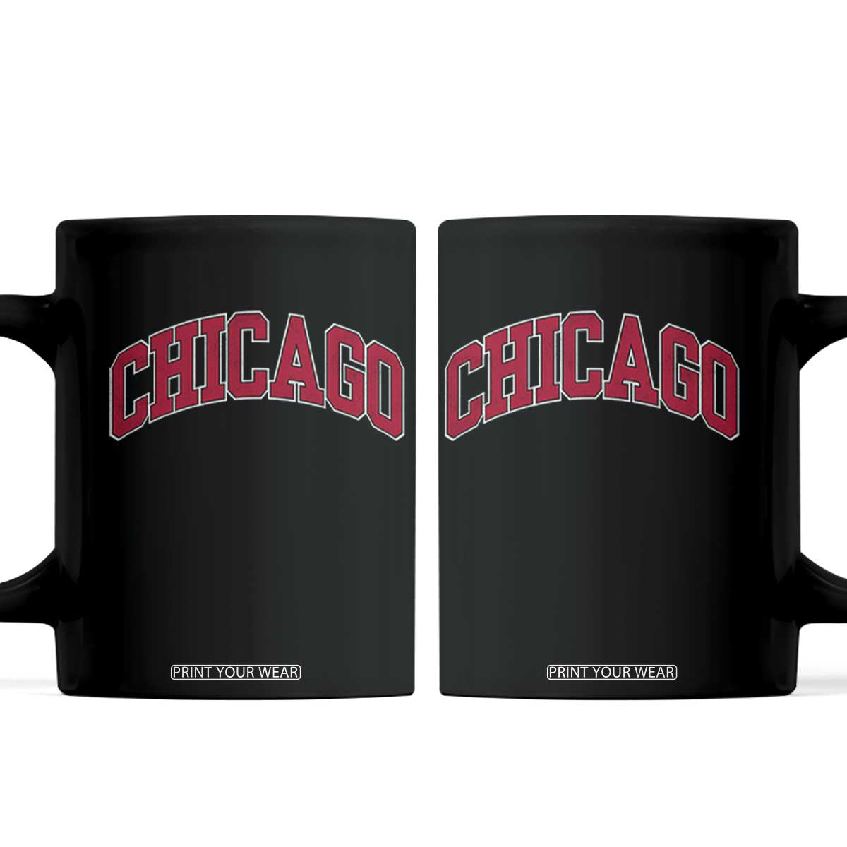 Chicago Pride Illinois IL Vintage Sports Basketball Red Design Coffee Mug TS11 Black Print Your Wear