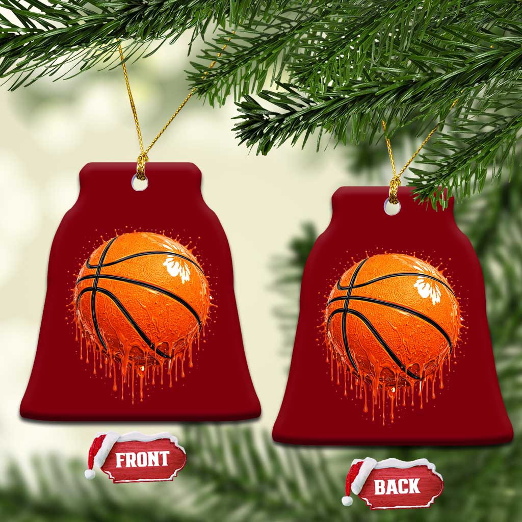 Funny Basketball Drip Splash Graphic Ceramic Ornament TS11 Print Your Wear