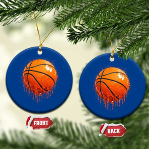 Funny Basketball Drip Splash Graphic Ceramic Ornament TS11 1pc Blue Print Your Wear