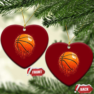 Funny Basketball Drip Splash Graphic Ceramic Ornament TS11 Print Your Wear