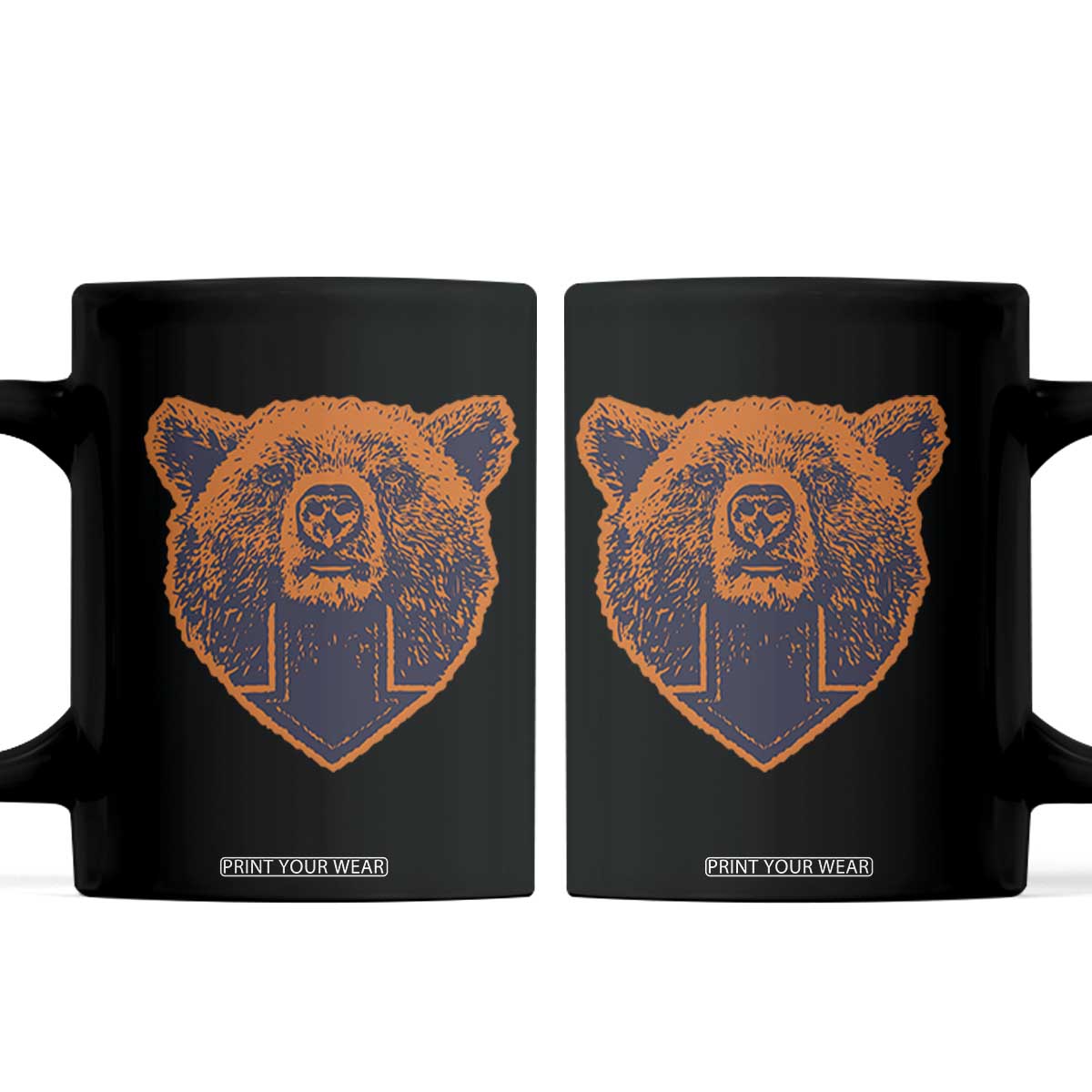 CFB Bear Lover Coffee Mug Vintage Down Sign Football Game Day TS11 Black Print Your Wear
