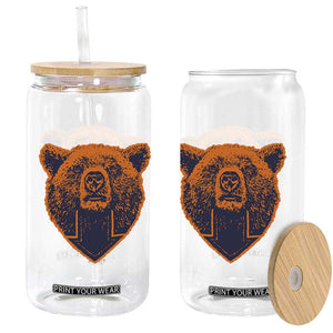 CFB Bear Lover Glass Can Vintage Down Sign Football Game Day TS11 Print Your Wear