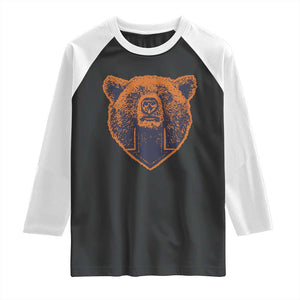 CFB Bear Lover Raglan Shirt Vintage Down Sign Football Game Day TS11 Black White Print Your Wear
