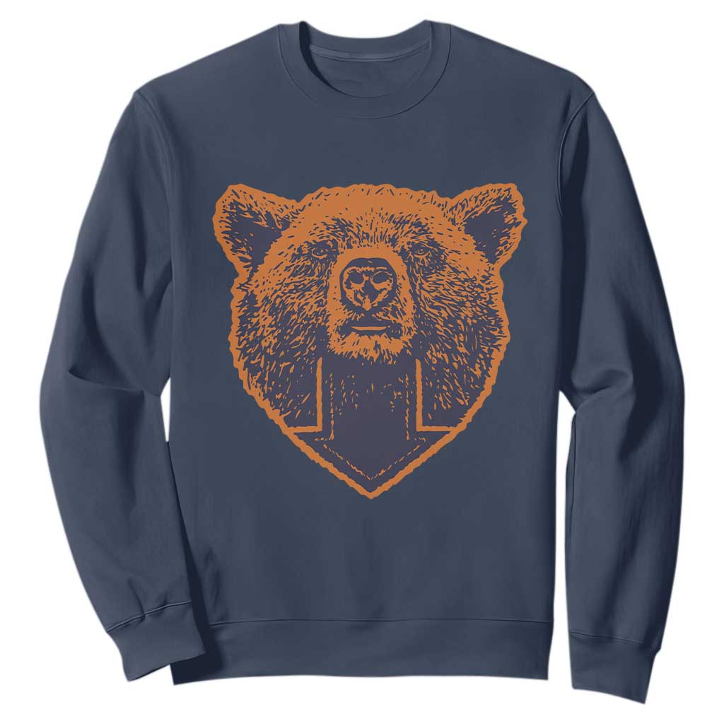 CFB Bear Lover Sweatshirt Vintage Down Sign Football Game Day TS11 Navy Print Your Wear