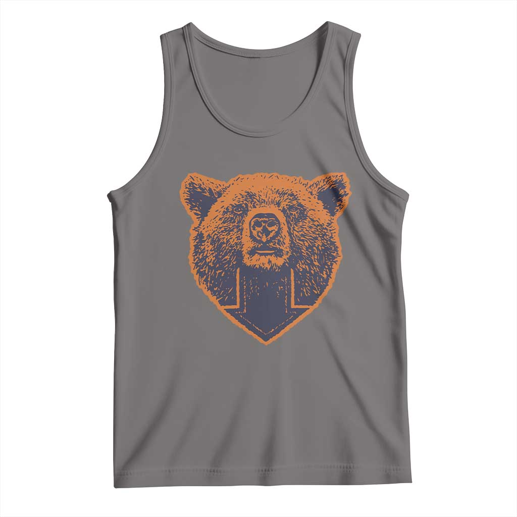CFB Bear Lover Tank Top Vintage Down Sign Football Game Day TS11 Deep Heather Print Your Wear