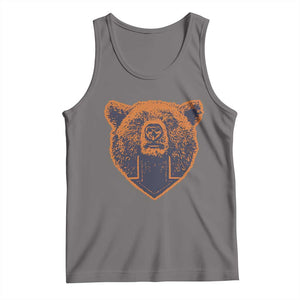 CFB Bear Lover Tank Top Vintage Down Sign Football Game Day TS11 Deep Heather Print Your Wear