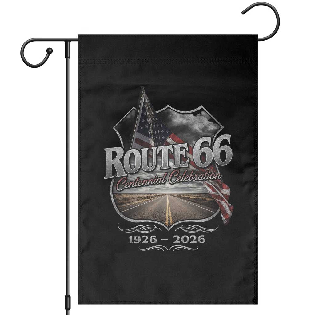 US Route Highway 66 Centennial Celebration Garden Flag 100 Years Of The Mother Road Vintage American Flag TS11 Black Print Your Wear