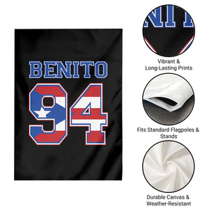 Puerto Rico Jersey Benito Number 94 Graphic Garden Flag TS11 Print Your Wear