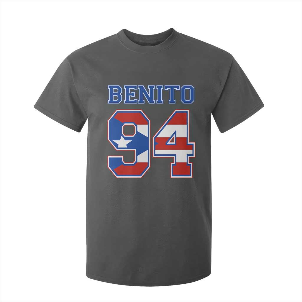 Puerto Rico Jersey Benito Number 94 Graphic T Shirt For Kid TS11 Dark Heather Print Your Wear