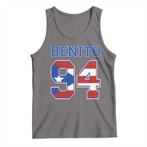Puerto Rico Jersey Benito Number 94 Graphic Tank Top TS11 Deep Heather Print Your Wear