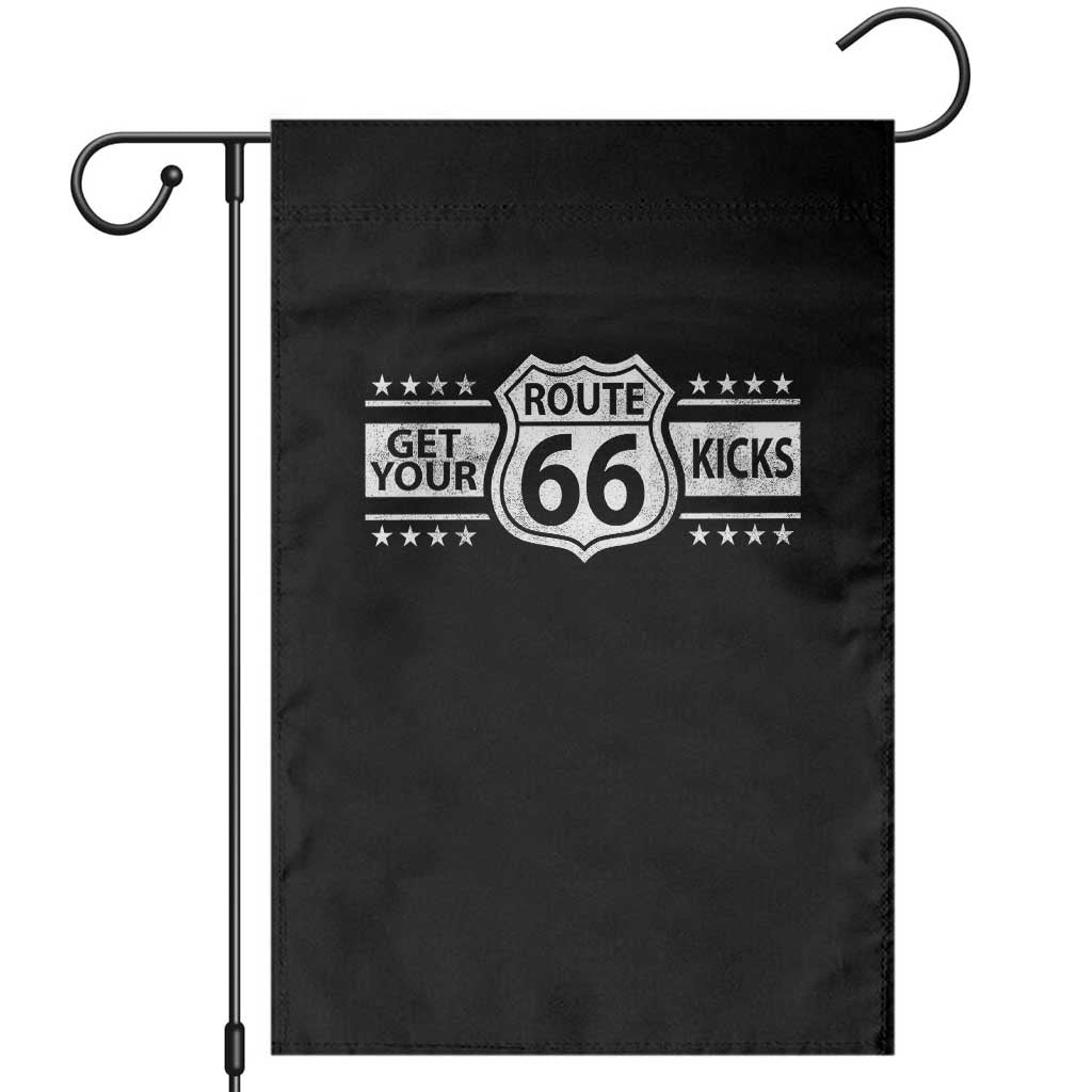 Route Highway 66 Garden Flag Get Your Kicks American Road Trip TS11 Black Print Your Wear