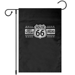 Route Highway 66 Garden Flag Get Your Kicks American Road Trip TS11 Black Print Your Wear