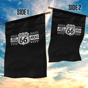 Route Highway 66 Garden Flag Get Your Kicks American Road Trip TS11 Print Your Wear