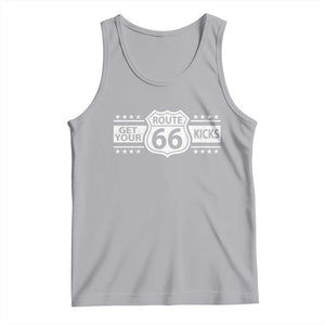Route Highway 66 Tank Top Get Your Kicks American Road Trip TS11 Athletic Heather Print Your Wear