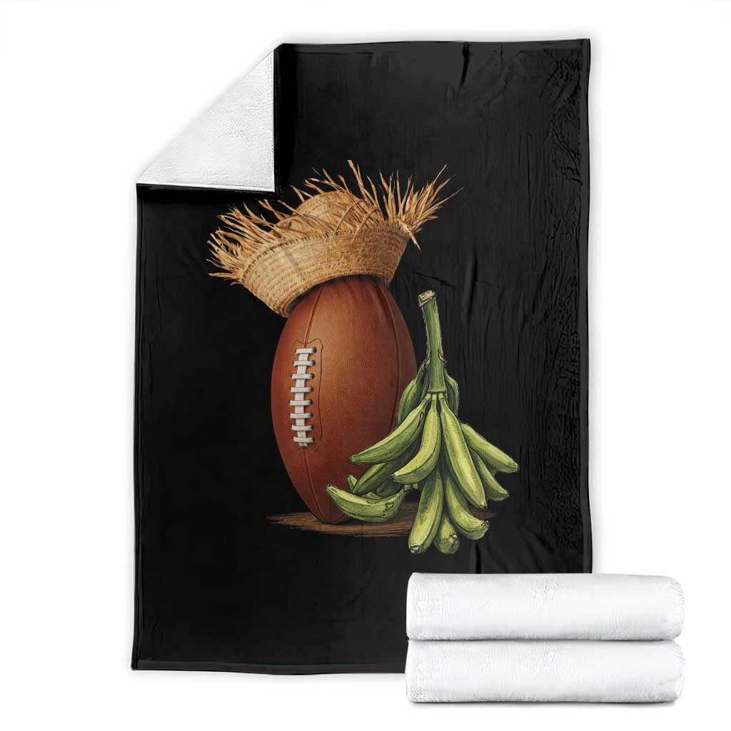 Funny Puerto Rico Football Boricua Pava Hat Throw Blanket TS11 Black Print Your Wear