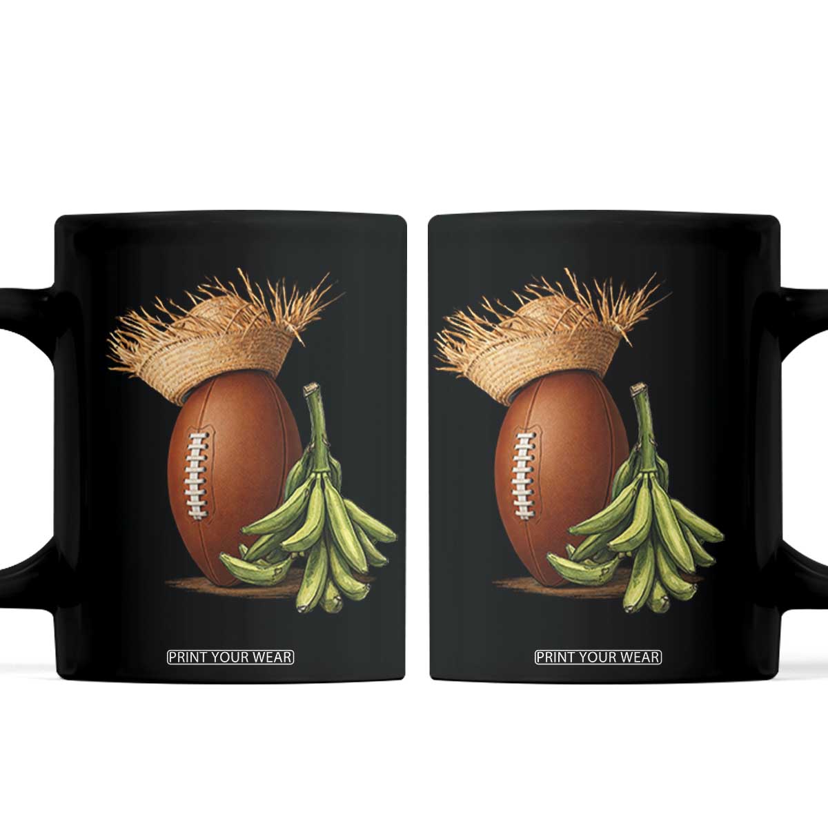 Funny Puerto Rico Football Boricua Pava Hat Coffee Mug TS11 Black Print Your Wear