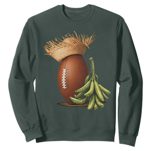 Funny Puerto Rico Football Boricua Pava Hat Sweatshirt TS11 Dark Forest Green Print Your Wear