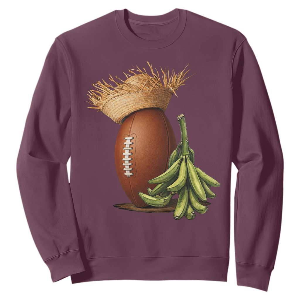 Funny Puerto Rico Football Boricua Pava Hat Sweatshirt TS11 Maroon Print Your Wear