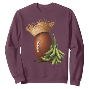 Funny Puerto Rico Football Boricua Pava Hat Sweatshirt TS11 Maroon Print Your Wear