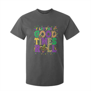 Mardi Gras Let The Good Times Roll T Shirt For Kid Funny Carnival TS11 Dark Heather Print Your Wear