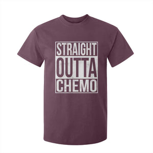 Straight Outta Chemo T Shirt For Kid Funny Battle Cancer Gift TS11 Maroon Print Your Wear