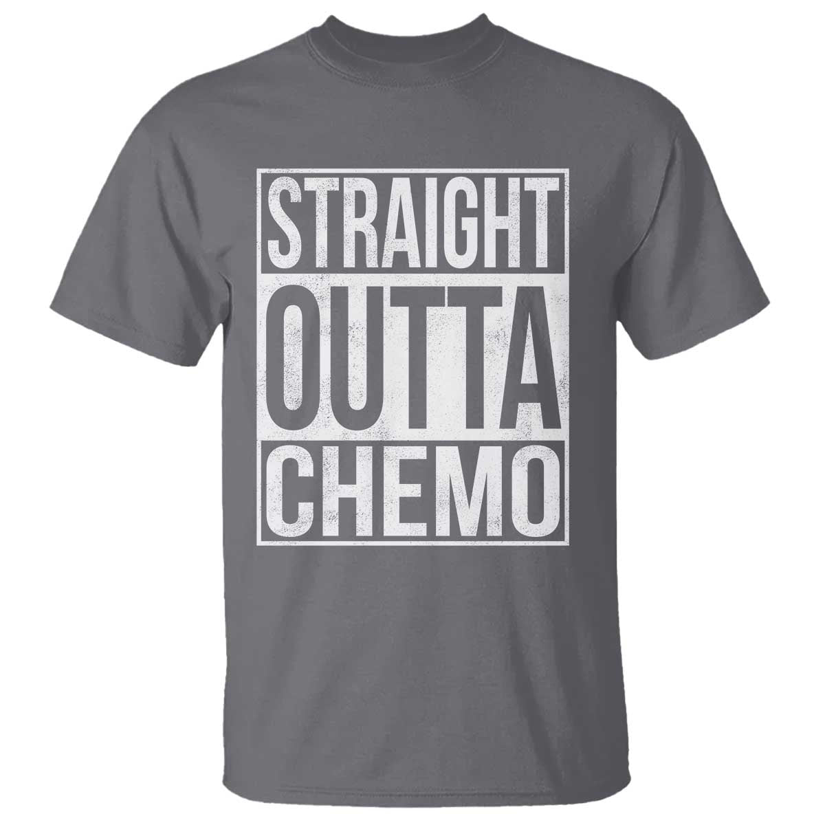 Straight Outta Chemo T Shirt Funny Battle Cancer Gift TS11 Charcoal Print Your Wear