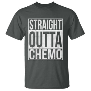 Straight Outta Chemo T Shirt Funny Battle Cancer Gift TS11 Dark Heather Print Your Wear