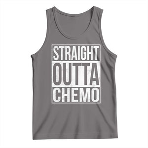 Straight Outta Chemo Tank Top Funny Battle Cancer Gift TS11 Deep Heather Print Your Wear