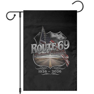 US Route 69 Centennial Celebration Garden Flag Highway Road 100 Years Anniversary American Flag TS11 Black Print Your Wear
