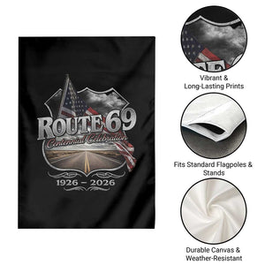US Route 69 Centennial Celebration Garden Flag Highway Road 100 Years Anniversary American Flag TS11 Print Your Wear