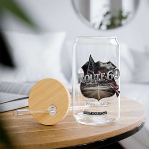 US Route 69 Centennial Celebration Glass Can Highway Road 100 Years Anniversary American Flag TS11 Print Your Wear