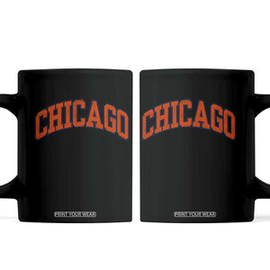 Chicago Pride Illinois IL Vintage Sports Orange Design Coffee Mug TS11 Black Print Your Wear