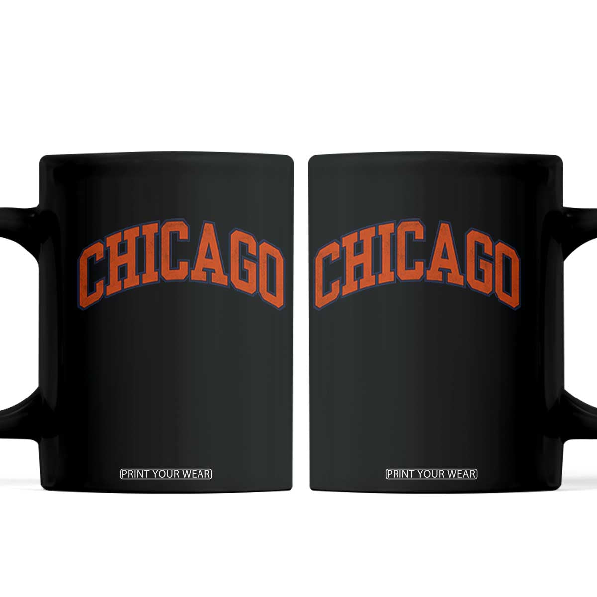 Chicago Pride Illinois IL Vintage Sports Orange Design Coffee Mug TS11 Black Print Your Wear